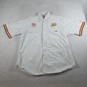 Jeff Gordon‎ Shirt Mens Large NASCAR Racing 24 Dupont Rainbow Chase Authentics